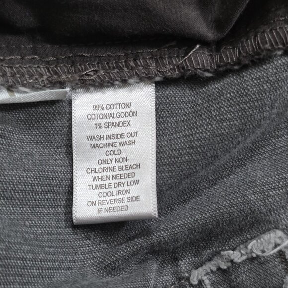 Ann Taylor Loft Pants Womens 12 Gray Corduroy Modern Skinny Ankle Cotton Stretch - Picture 14 of 16